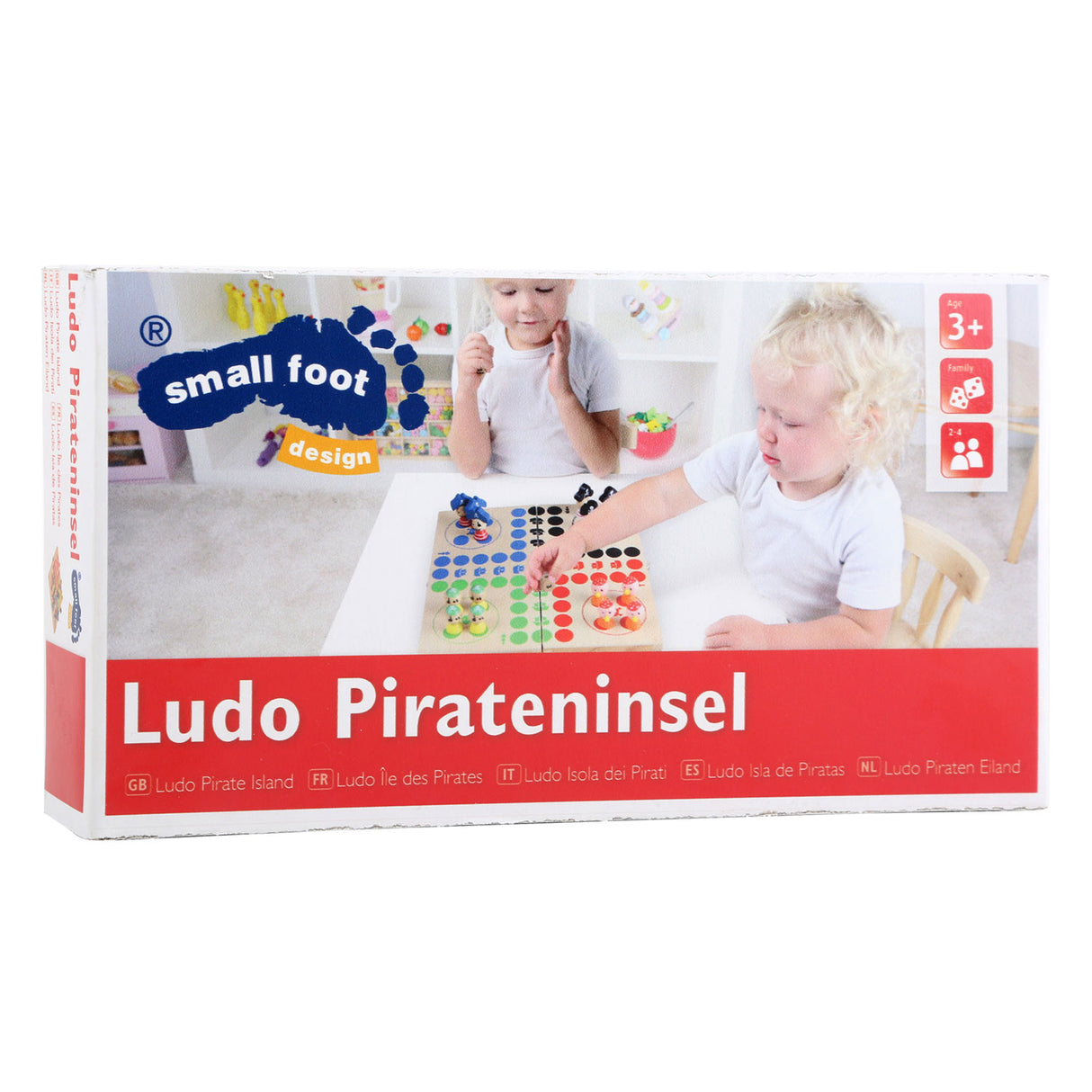Majhno stopalo leseni gusarski otok Ludo