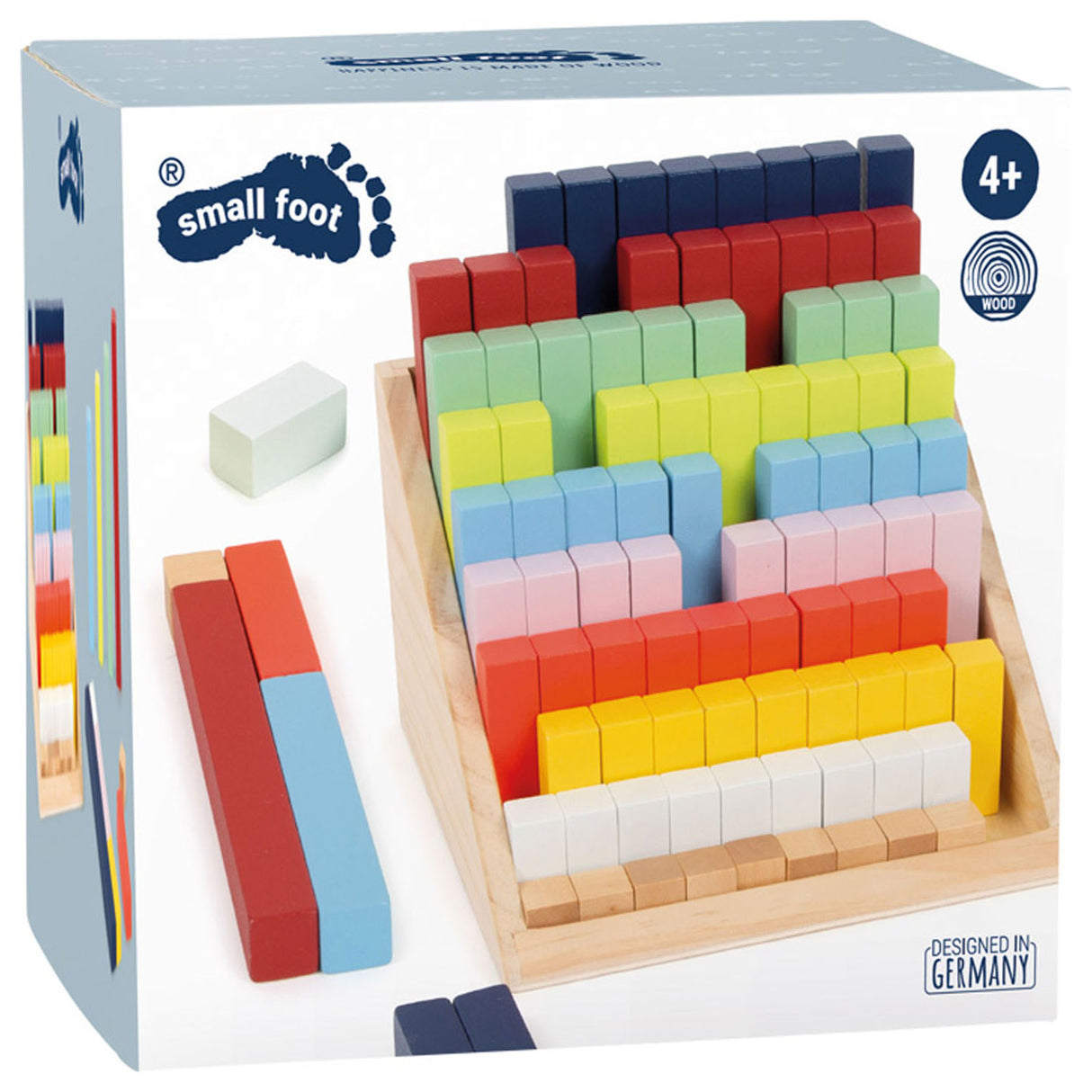 Pieno piccoli - blocchi di calcolo in legno in scatola, 100dlg.
