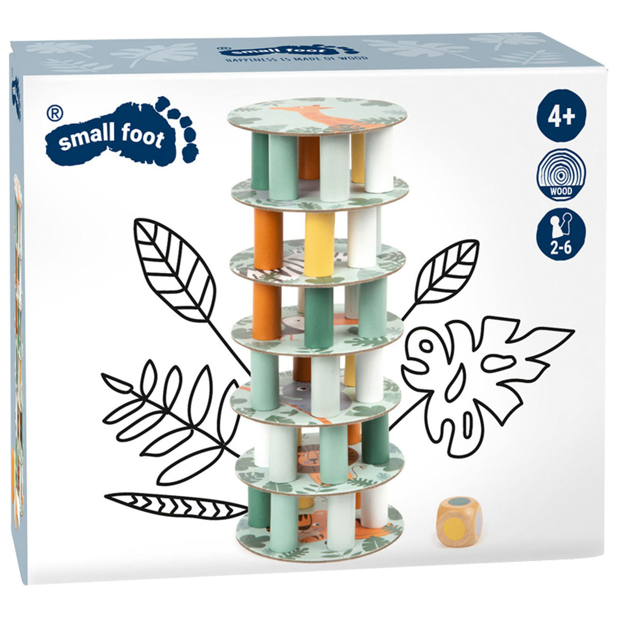 Piccolo piede - gioco safari a torre Wiebelt in legno