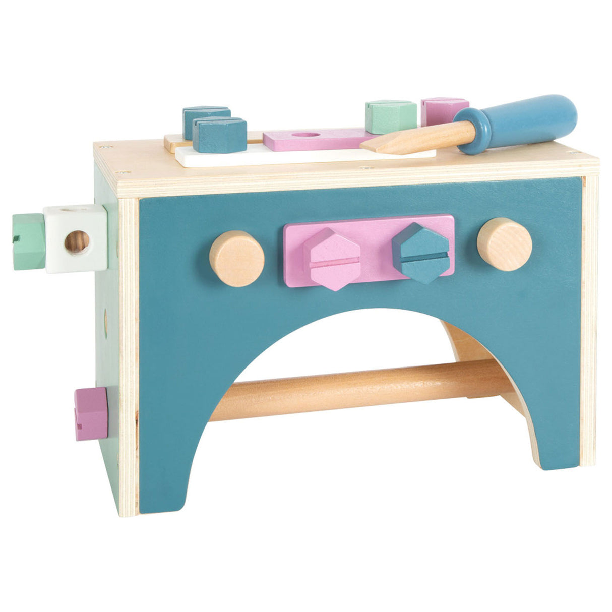 Piccole piede - cassetta degli attrezzi in legno Nordic 2in1, 28dlg.