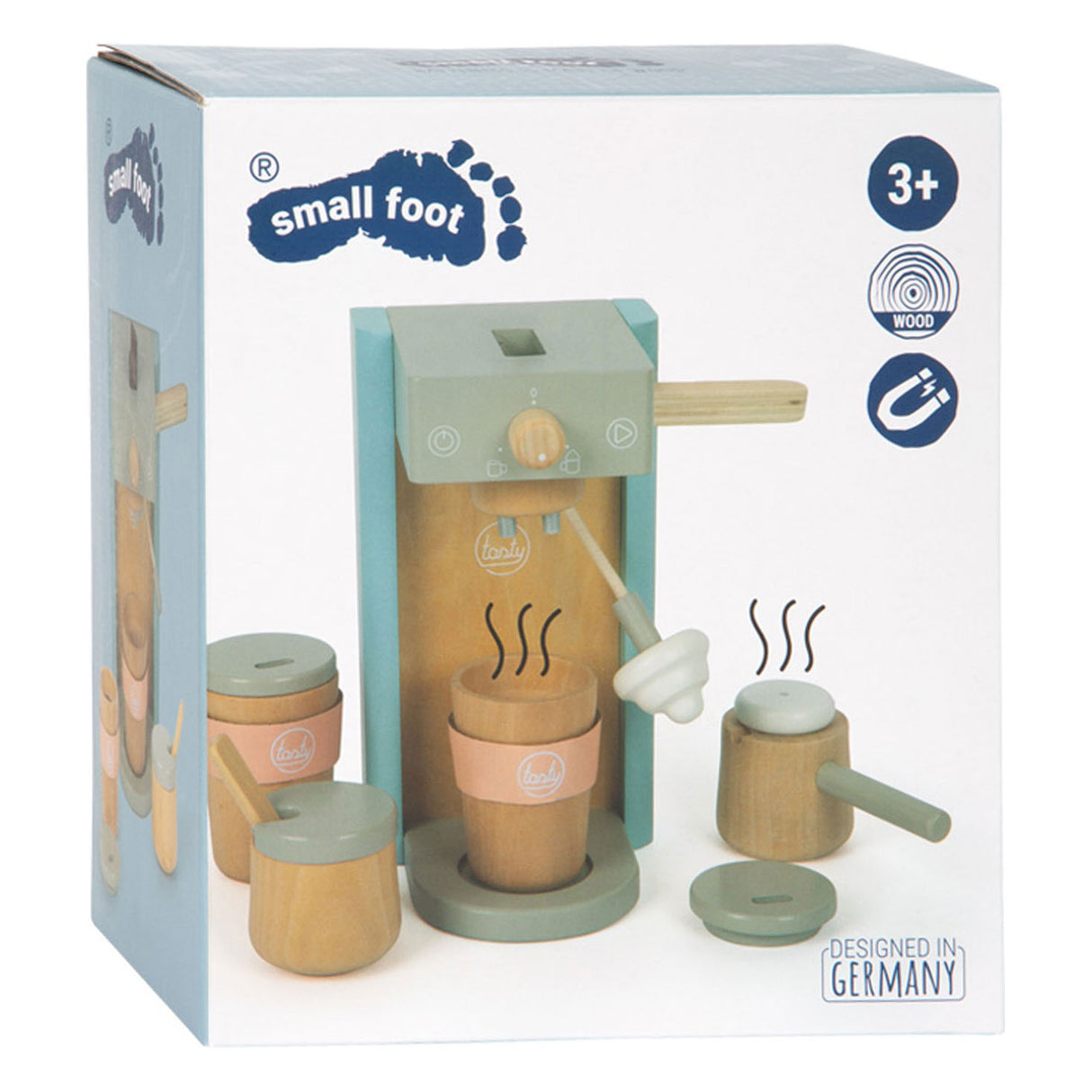 Kleng Fouss Spillsaache Baristaset lecker