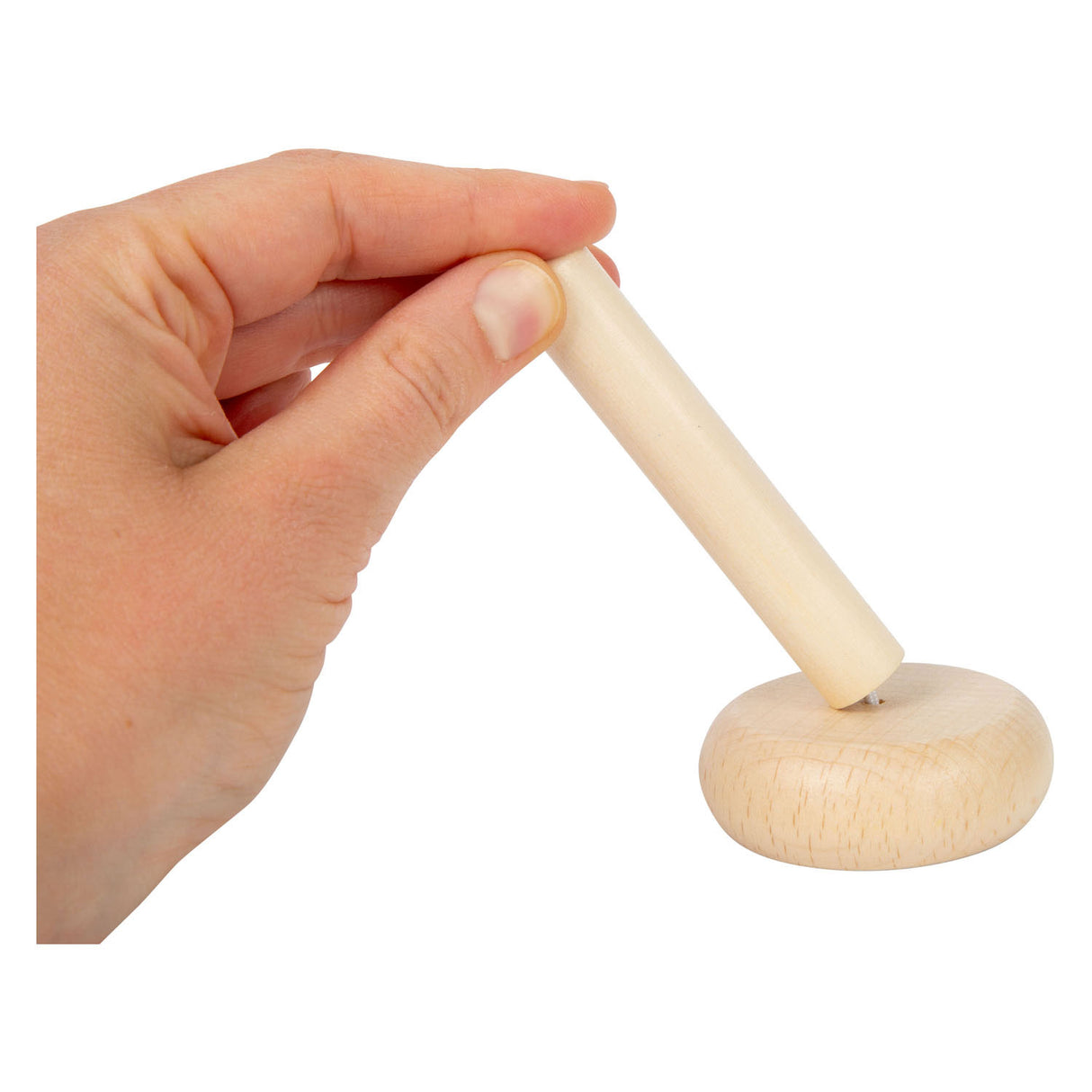 Pastello di animali da stacking in legno a piede piccoli, 6dlg.