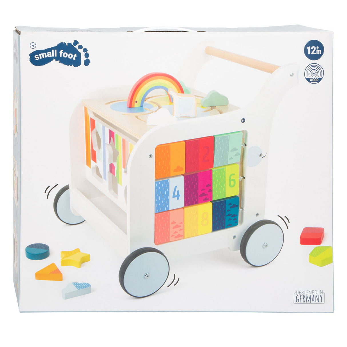 Fiori per bambini in legno a piede piccoli