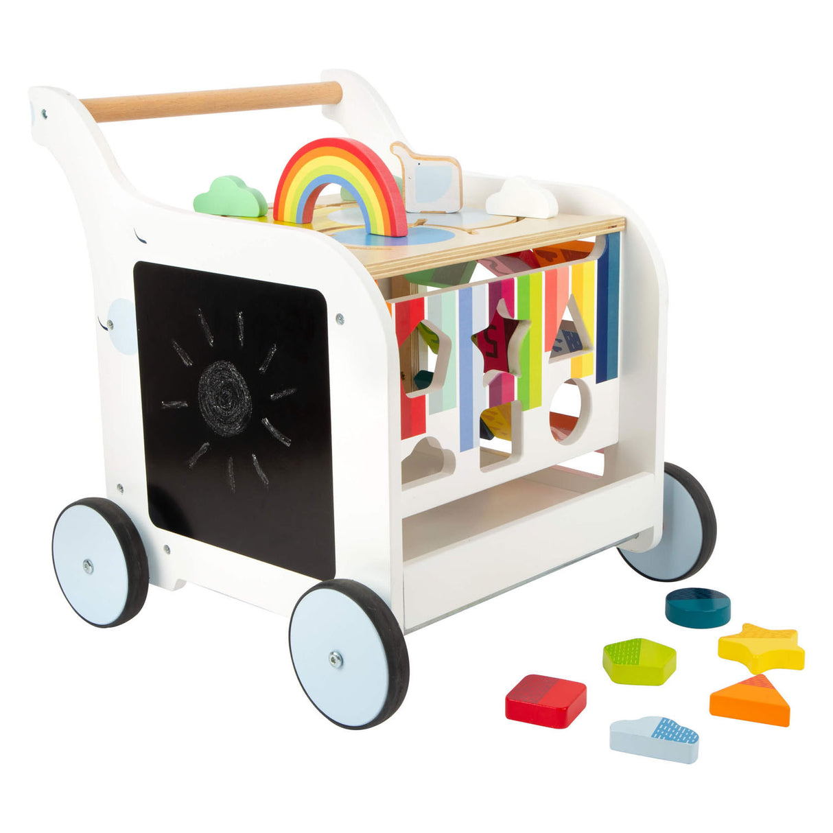Fiori per bambini in legno a piede piccoli