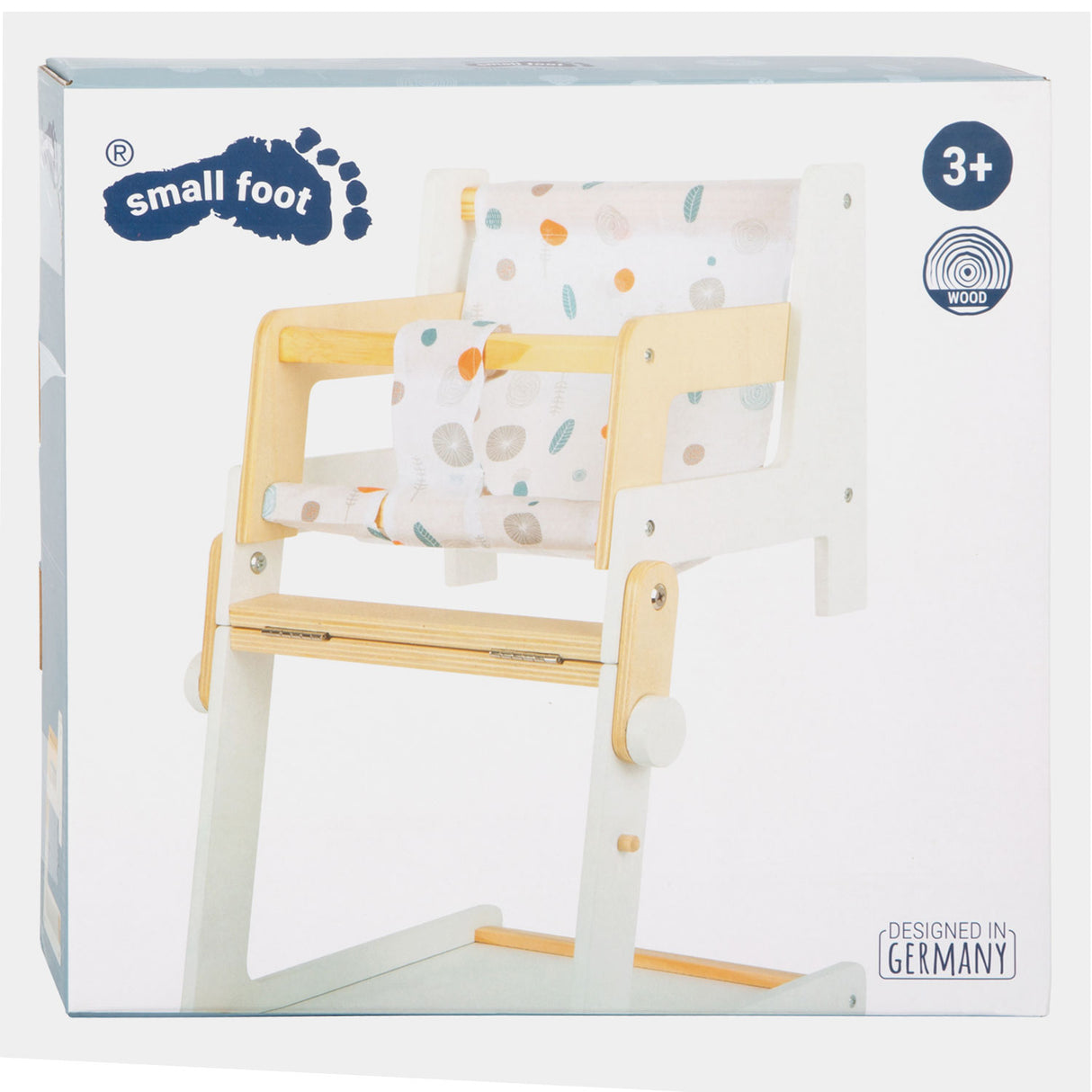 Silla de muñeca combinada de madera pequeña