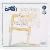 Silla de muñeca combinada de madera pequeña