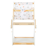 Silla de muñeca combinada de madera pequeña