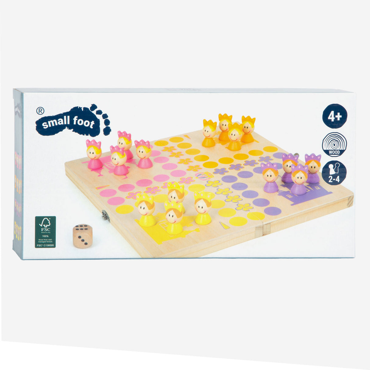 Majhna stopala lesena ludo igra princesa