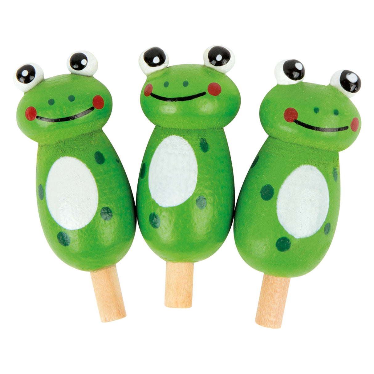 Game in legno di piccoli piedi Solitaire Frog