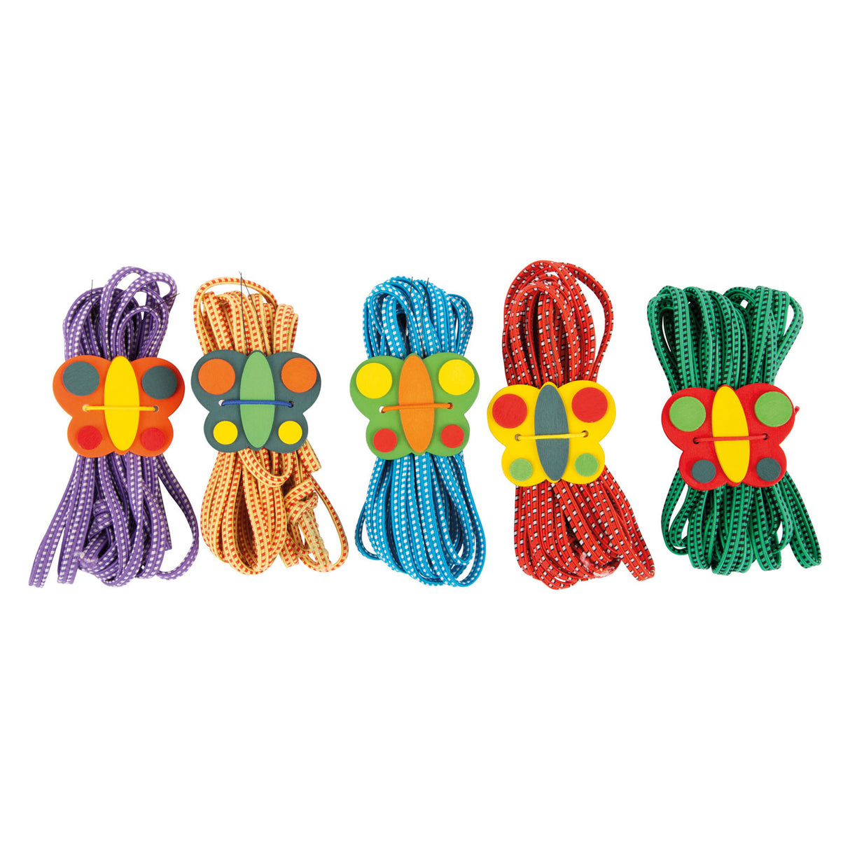 Petit pied - Couleur de papillon de corde à sauter, ensemble de 5