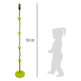 Petit pied - corde d'escalade et swing 2in1 Groen, 190 cm