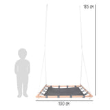 Small Foot - Nest Swing avec cadre en bois, 100x100cm