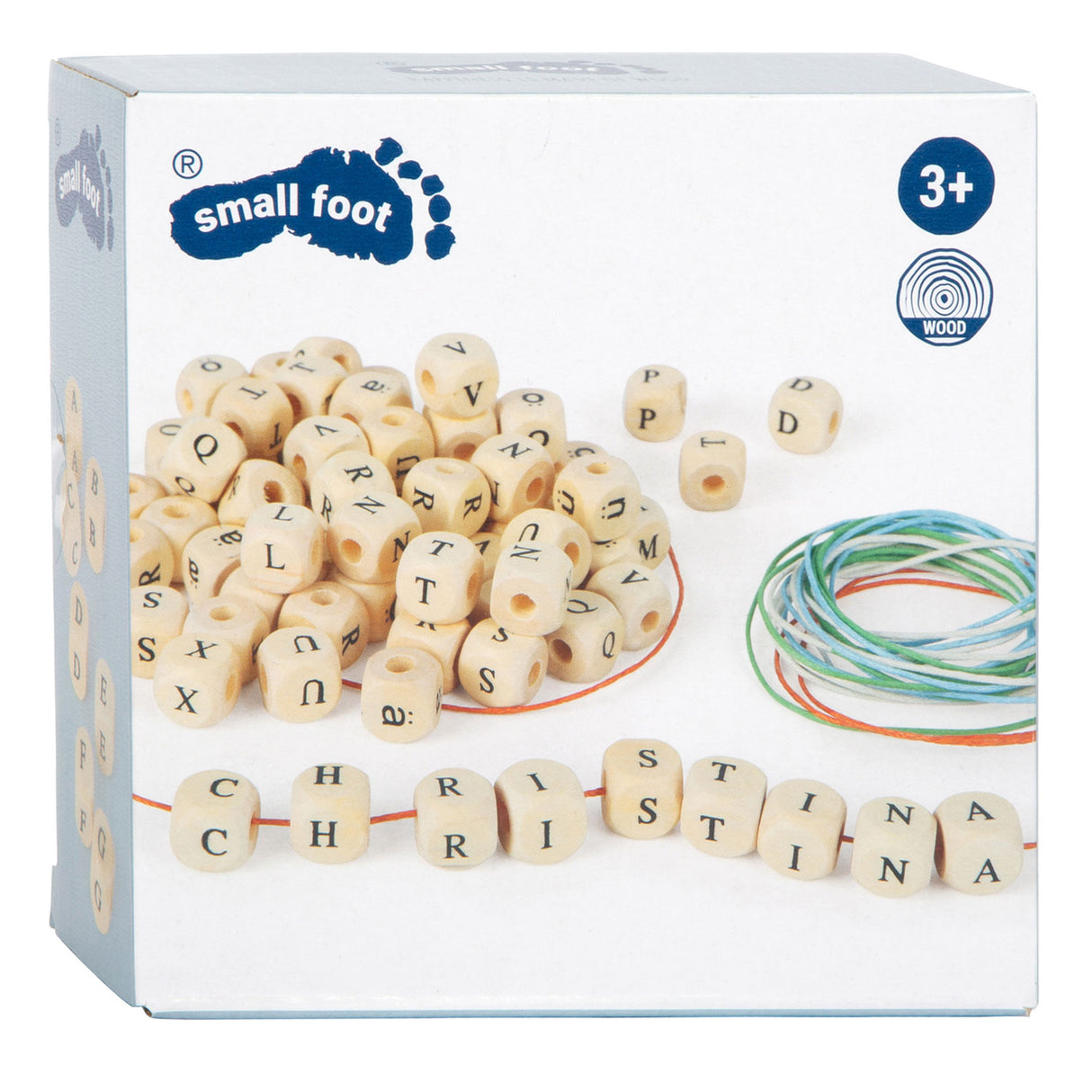 Petit pied - perles de lettre en bois fabriquant des cous, 300 perles
