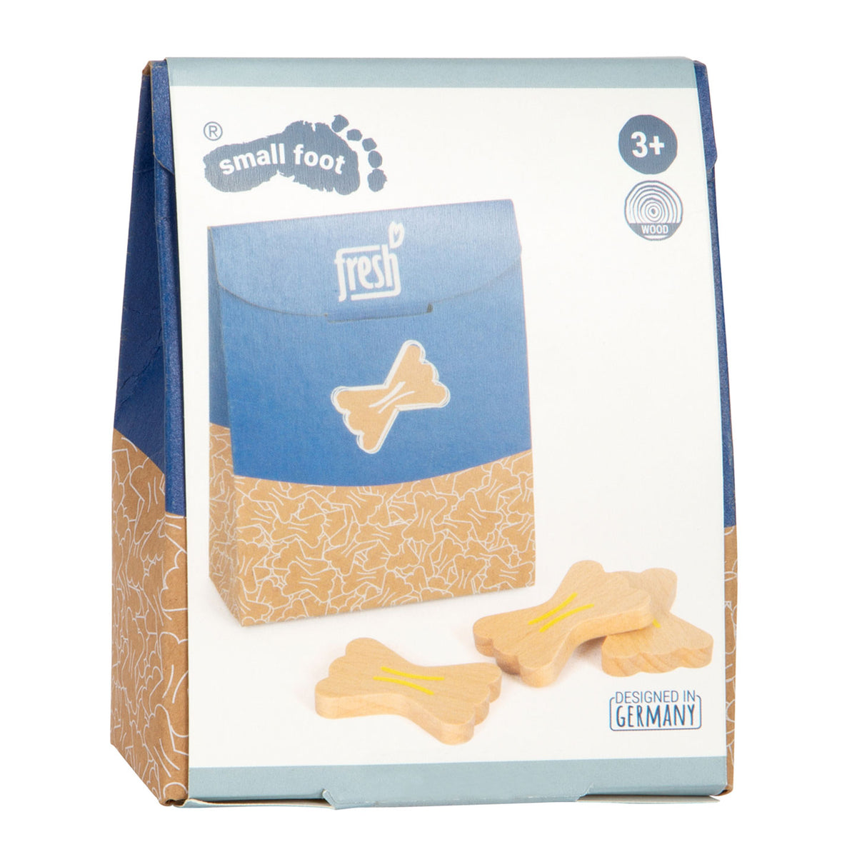 Pequeño Playets de madera de pie fideos, 12dlg.