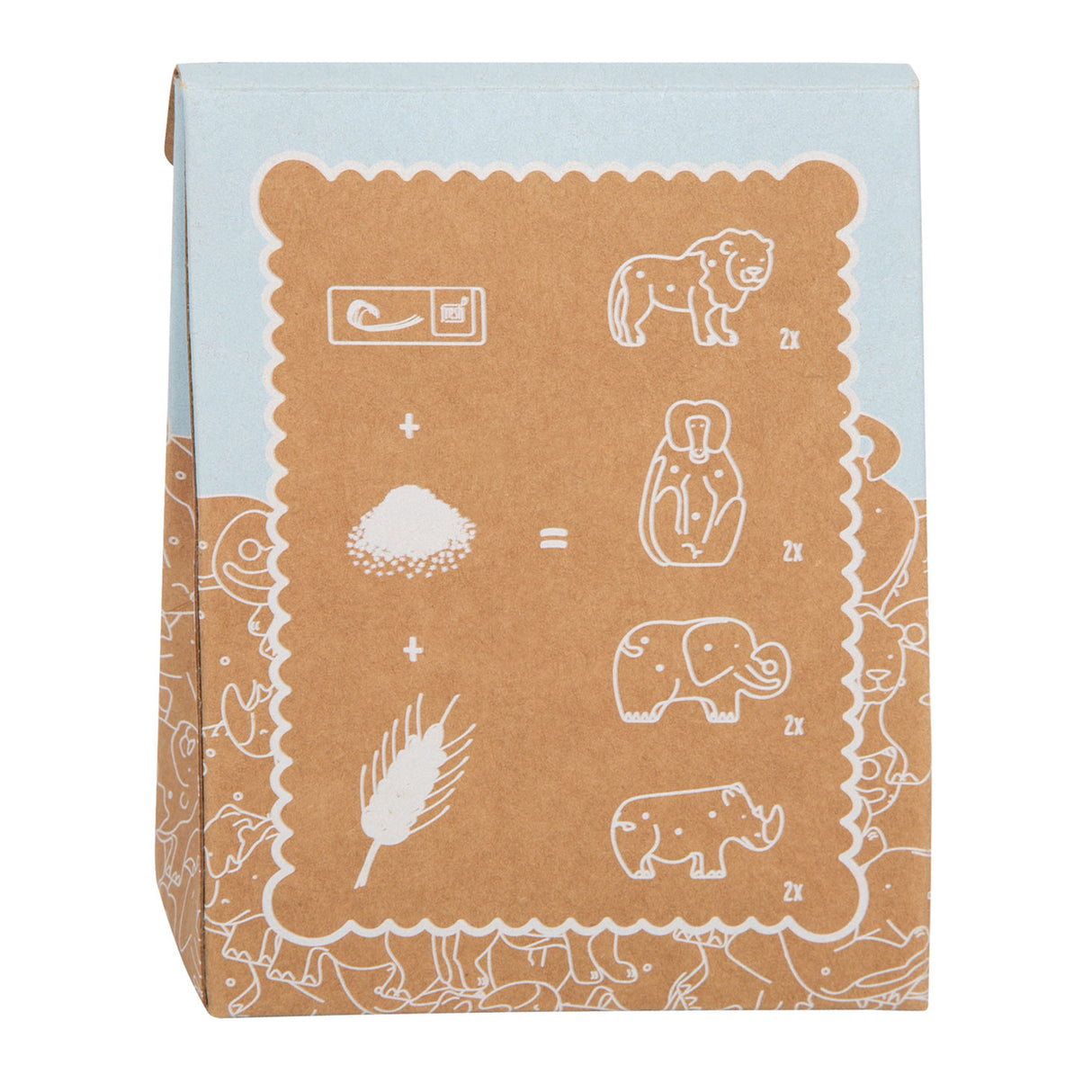 Malé nohy dřevěné Playets Animals Crackers, 8dlg.