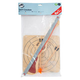 Petit pied - Croix de sports en bois avec carte cible, 4DLG.