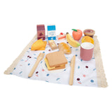 Lille fod picnic sæt med træ playets velsmagende, 26dlg.