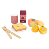 Klenge Fouss Picknickset mat hëlze Playeten lecker, 26dlg.