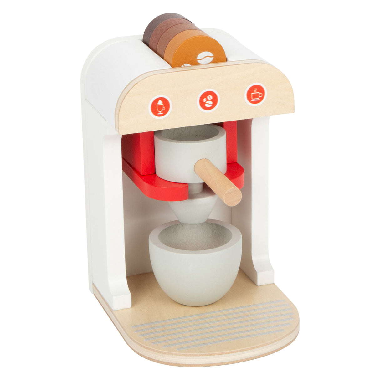 Kleng Fouss Holzkëschtapparat Set, Set vun 3