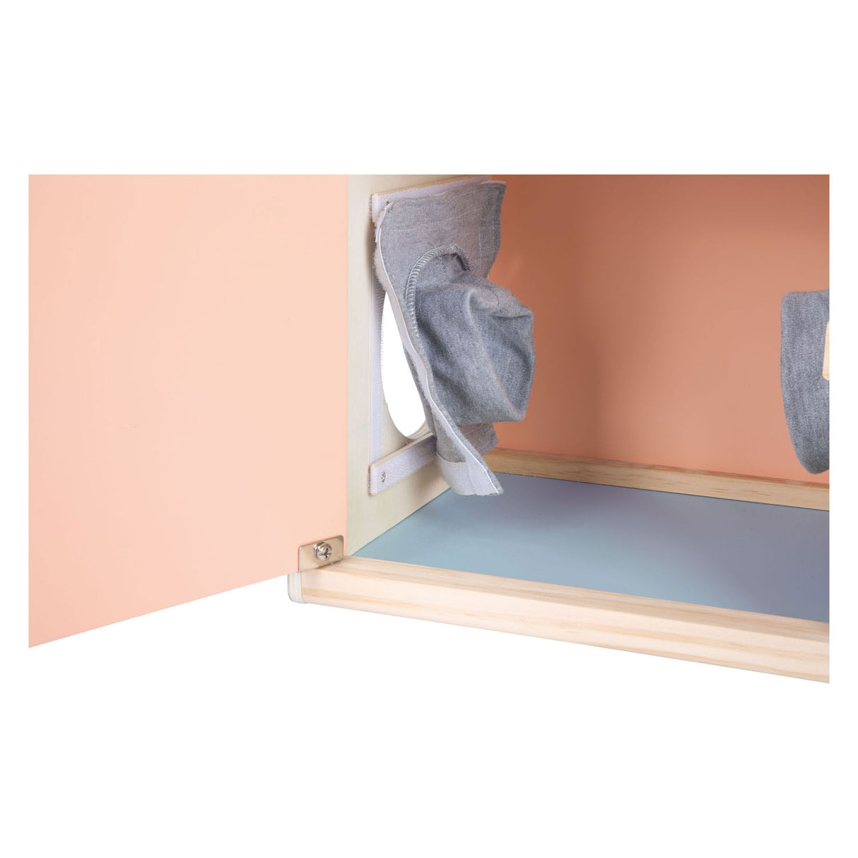 Petit pied - Boîte de feutre sensorielle en bois avec lentilles sensorielles