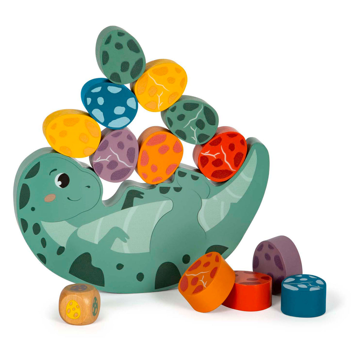 Majhno stopalo - igra lesene ravnotežja Dino, 14dlg.