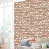 Hollännesch Mauercoverve Hollännesch Mauercoverver Tapaper Brick Red EW3102