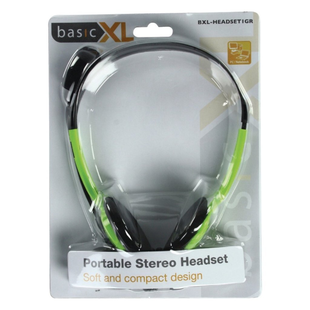Casque BasicXL BXL1 casque stéréo vert noir