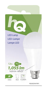 HQ lb22A67001 A67 B22 12W (75W) LED svetilka