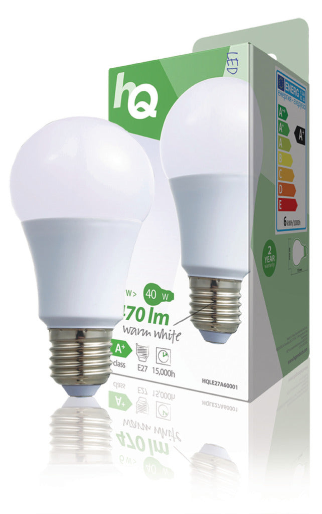 HQ LE27A60001 LED LAMP A60 E27 6,5 W 470 LM 2 700 K
