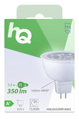 HQ LGU53 MR16002 Lámpara LED MR16 GU5.3 5.5 W 350 LM 2 700 K