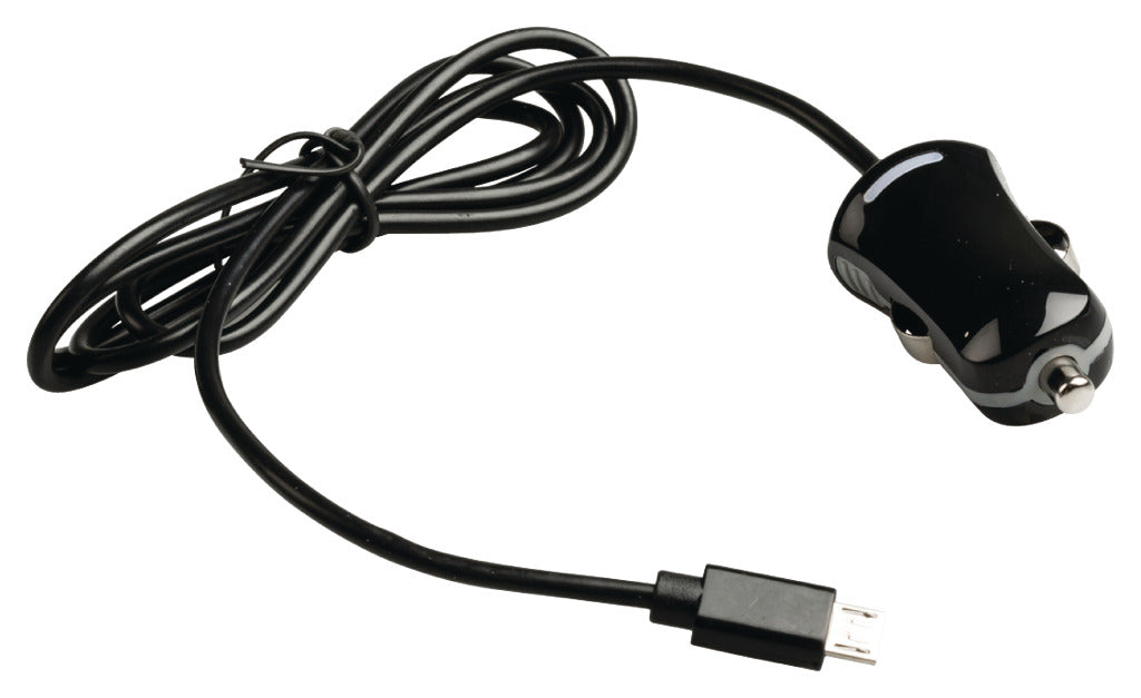 VALULINE VLMB60890B10 Micro-USB Caricatore auto USB Micro USB Male-12V Connessione auto 1,00 M Nero 2.1A