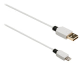 K OUML; NIG KNM39300W10 SYNC OCH LADDA KABEL 8 -PINS Lightning Man - USB 2.0 En hane 1,00 m vit