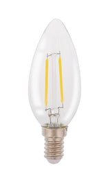 HQ LFE14CAND001 LED RETRO FILAMMER LAMP E14 Lys 2 W 210 LM 2700 K