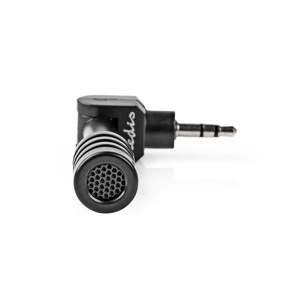 Nedis micmj100bk kablet mikrofon mini plug-in 3,5 mm svart