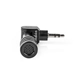 Nedis micmj100bk kablet mikrofon mini plug-in 3,5 mm svart