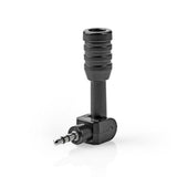 Nedis micmj100bk kablet mikrofon mini plug-in 3,5 mm svart