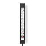 Nedis Exso830F1Pro Box Spring Secure Contatta 8-vie 3,00 Mino Bianco