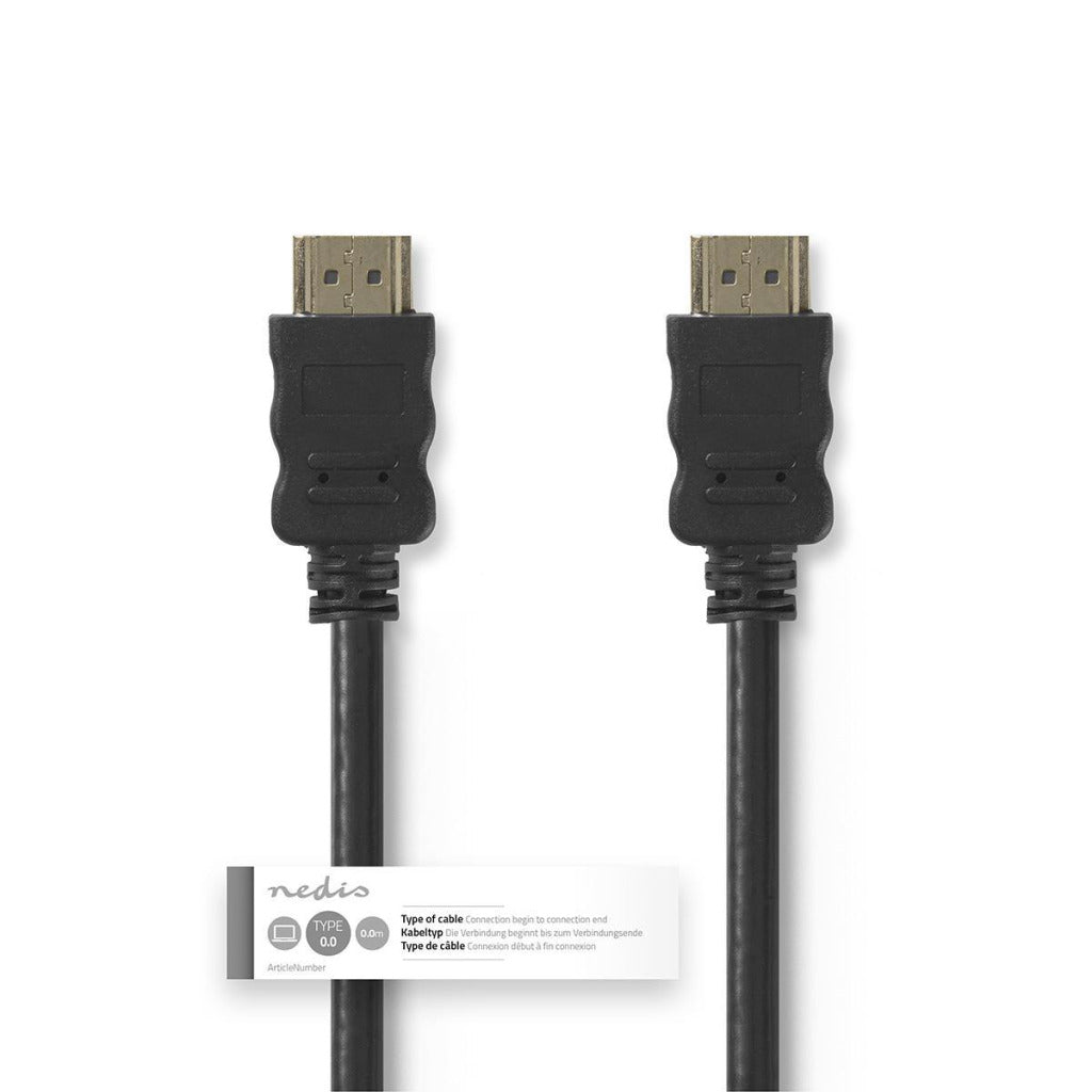 Nedis CVGT34000BK30 Cavo HDMI ad alta velocità con connettore HDMI Ethernet HDMI Connettore 3,0 M nero