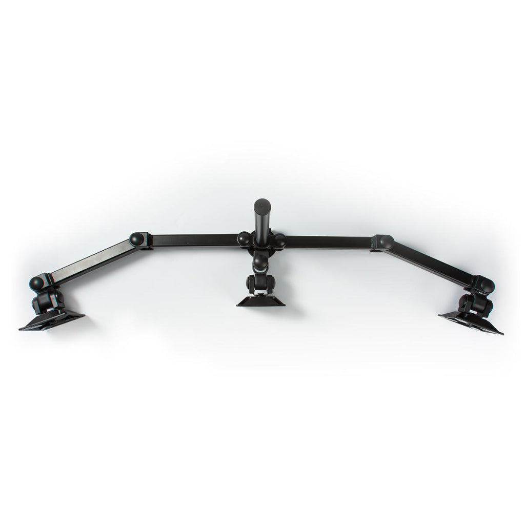 Nedis ergotmm100bk ergonomic monitor bracket three monitor arms turning and tiltable black