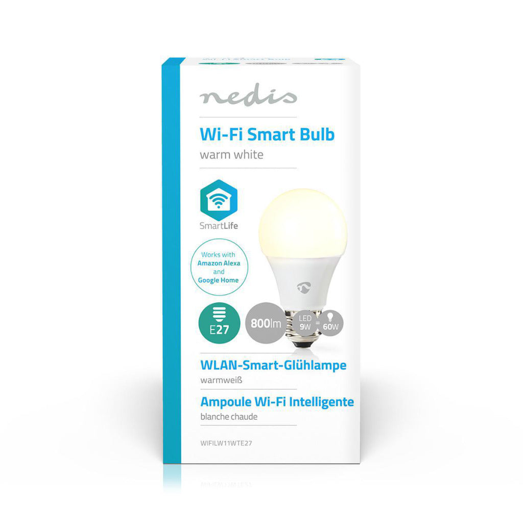 NEDIS WIFILW11WETE27 WIFI SMART LED BUBB WHITH WHE27