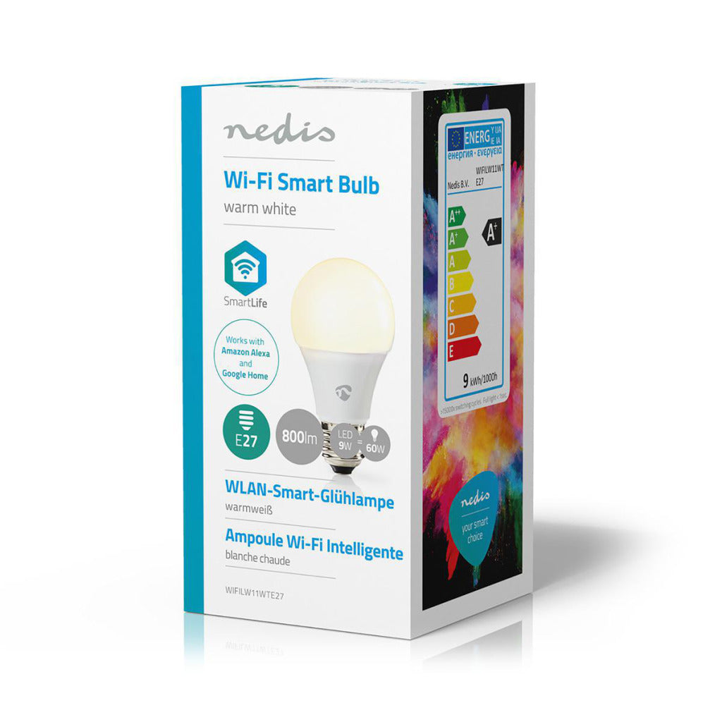 NEDIS WIFILW11WETE27 WIFI SMART LED BUBB WHITH WHE27