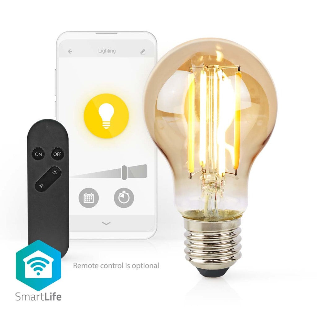 Nedis Wifilrf10A60 SmartLife LED Filamento Lampada Wi-Fi E27 806 lm 7 W Peerio