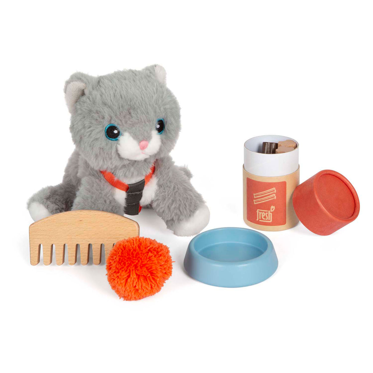 Piccolo piede - Cubble Cat con sacchetto di trasporto e set di cure