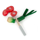 Petit pied - coupe en bois et légumes jouent frais, 14dlg.