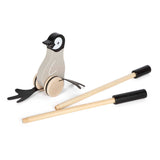 Malá noha - dřevěný push postava Penguin