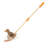 Klenge Fouss - hëlze Push-Figur Enten mat bewegende Kapp