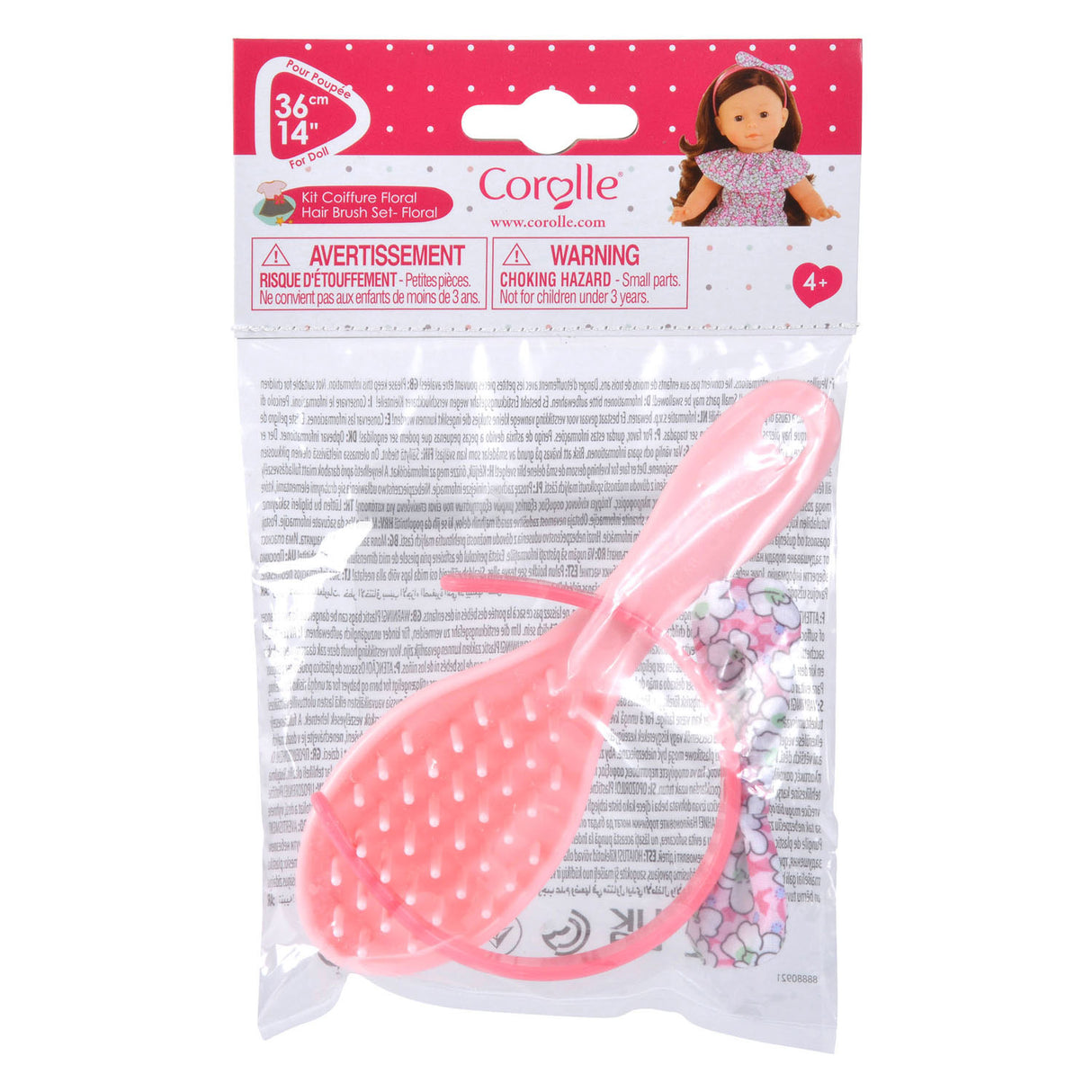 Corolle Ma Haarband Fleur avec brosse à cheveux, 2dlg.