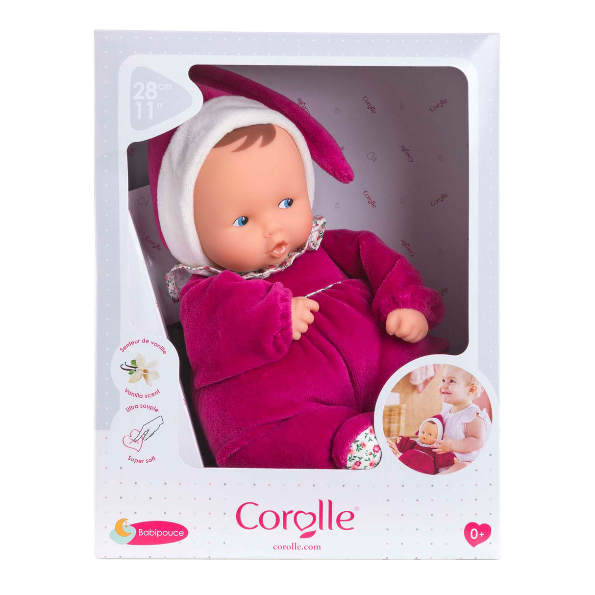 Corolle Babipouce - Pink Grenadine Pop, 28 cm