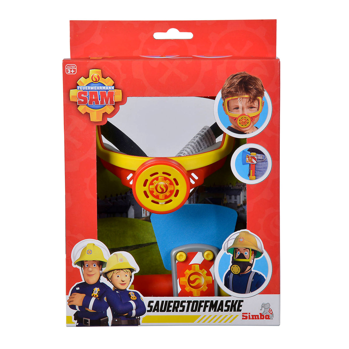 Simba Fireman Sam Oxygen Mask con hacha de fuego