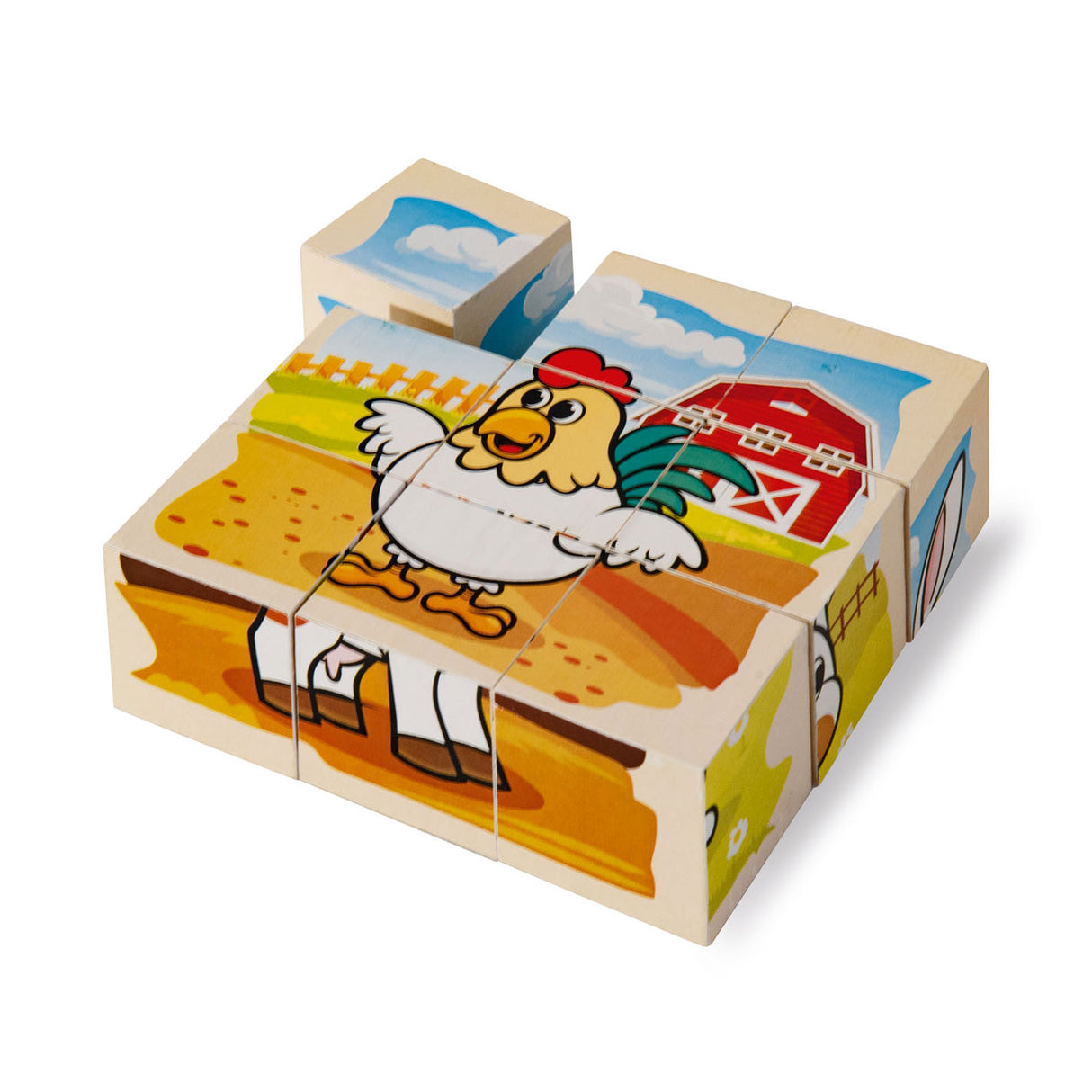 Eichhorn Block Puzzle Farm Farm